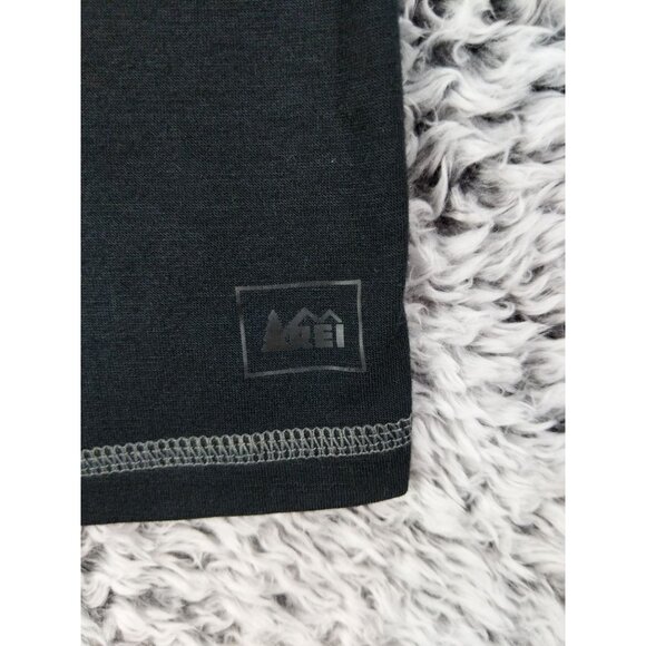 REI Base Layer Kids XL (18) Black Long Sleeves Raglan 1/4 Zip Pullover Stretchy - Picture 8 of 8